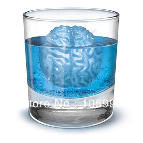 ̽  ť Ǹ Ʈ    γ   Ƽ  4 in 1 Brain Shaped Silicone Ice Mold